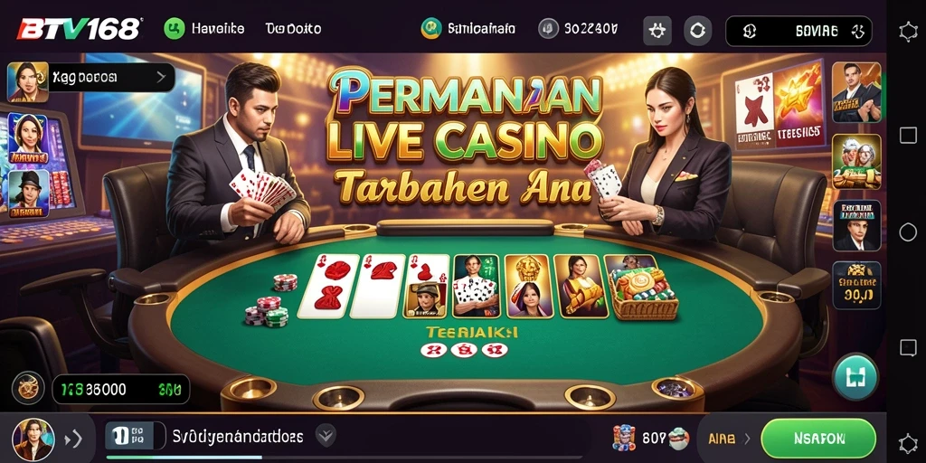 Gameplay Live Casino BTV168 dengan dealer profesional dan interaktif.