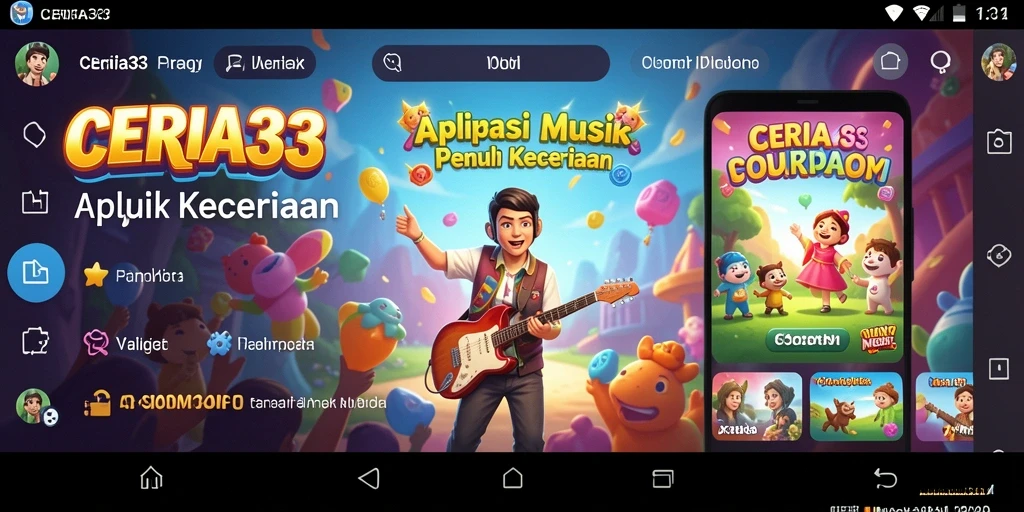 Tampilan menarik dari gameplay musik CERIA33 yang seru.