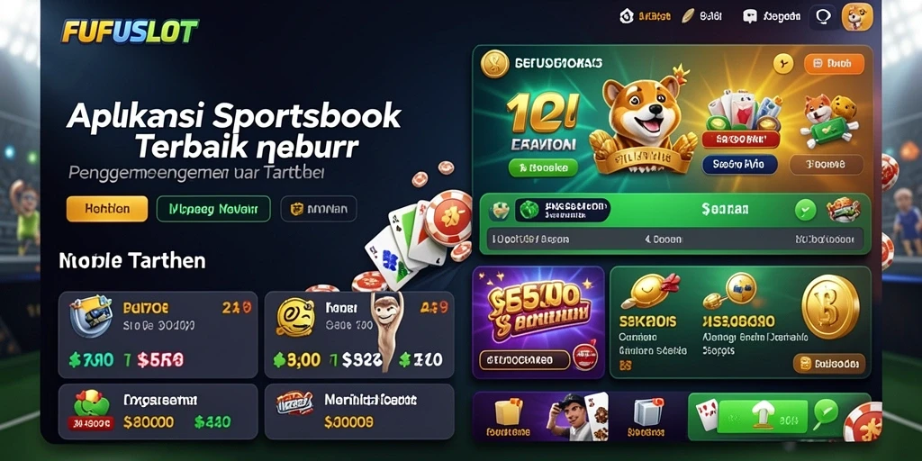 Screenshot gameplay FUFUSLOT menampilkan antarmuka Sportsbook yang menawan.