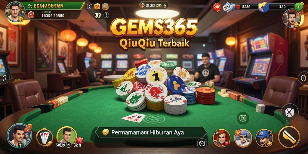Tampilan gameplay menarik dari GEMS365 dengan suasana QiuQiu yang mendebarkan.