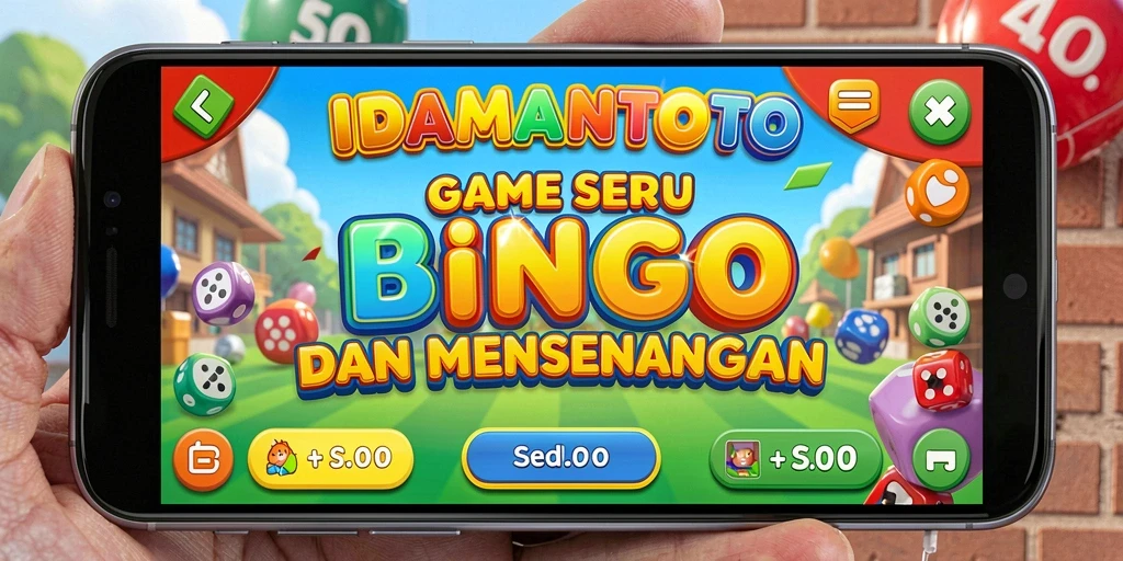 Tampilan utama gameplay Bingo di IDAMANTOTO yang menarik.
