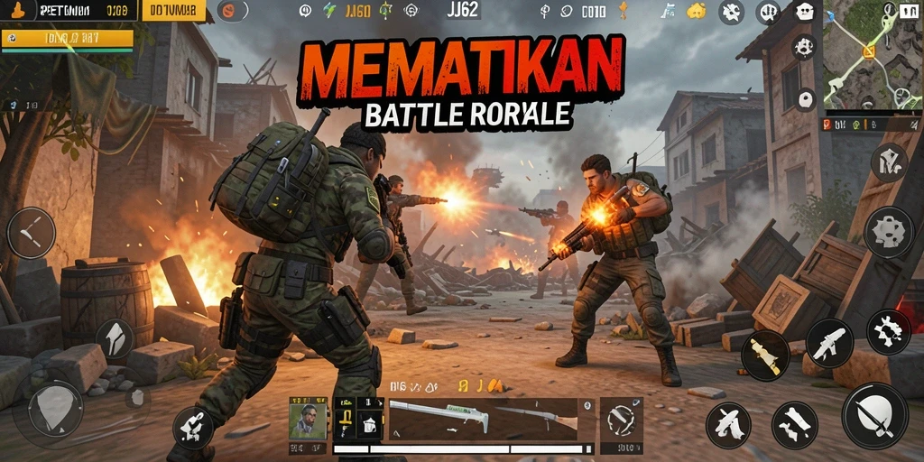 Tangkapan layar gameplay intens di <strong>JJ62</strong> saat pertarungan berlangsung.
