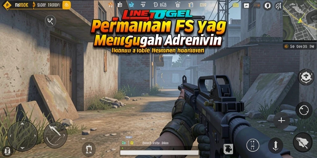 Tampilan mendebarkan gameplay FPS di LINETOGEL.