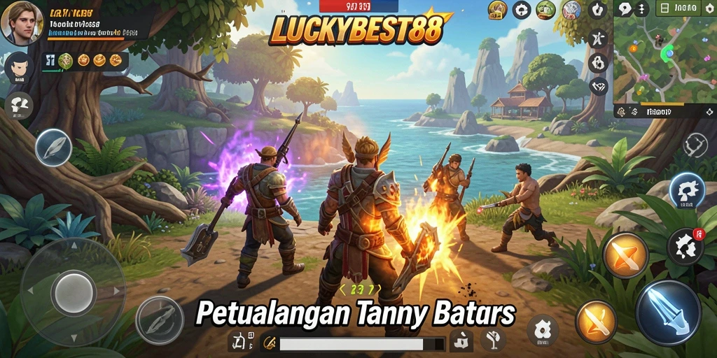 Tangkapan layar gameplay LUCKYBEST88 yang memukau dengan suasana Open World.