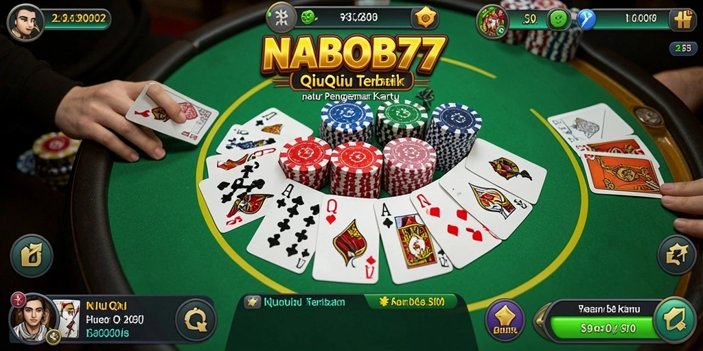 Screenshot gameplay NABOB77 yang menampilkan keseruan QiuQiu.