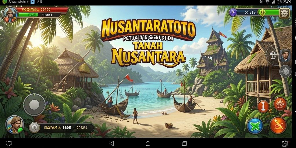 Tampilan gameplay NUSANTARATOTO yang menakjubkan dan penuh warna.