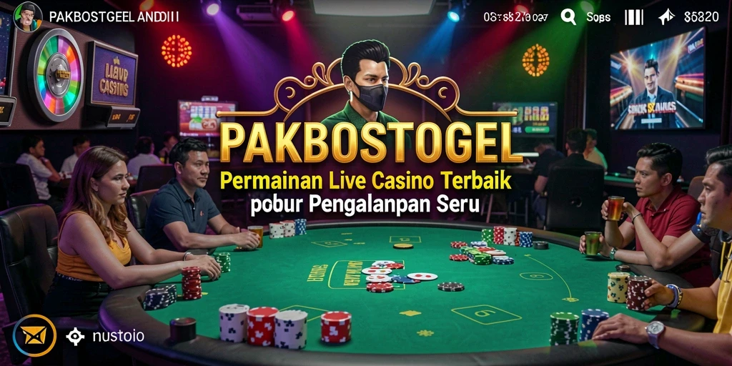 Gameplay Live Casino yang mendebarkan di PAKBOSTOGEL.