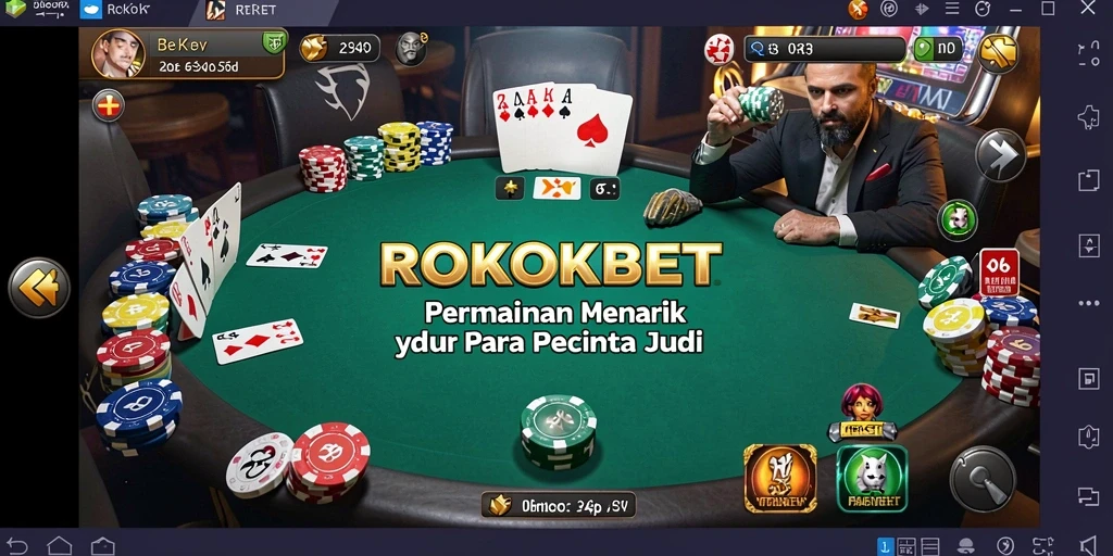 Tampilan gameplay seru dan interaktif di ROKOKBET.