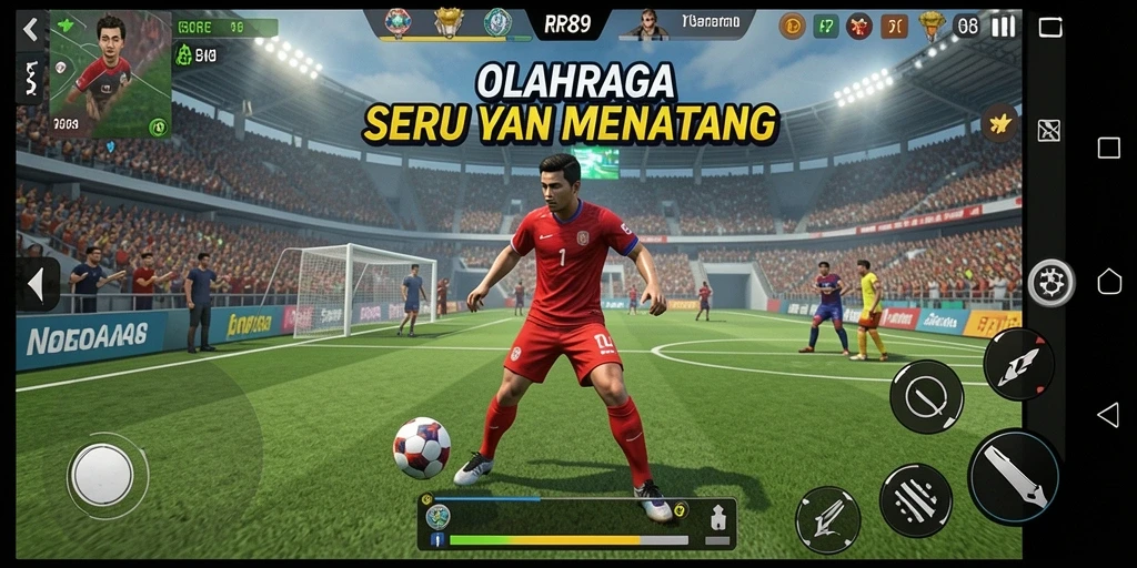 Tampilan gameplay yang seru dan mendebarkan dalam RR89.