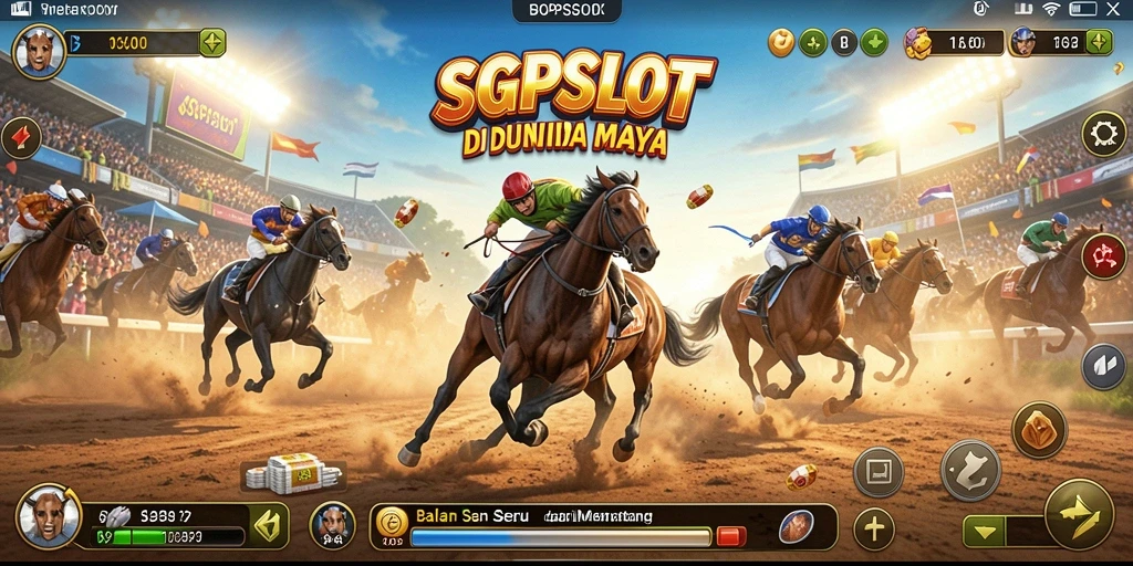 Screenshot menampilkan balapan seru di SGPSLOT dengan grafis menawan.