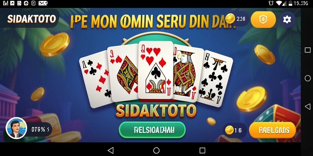 Tampilan gameplay utama SidakToto yang mendebarkan dan penuh aksi.