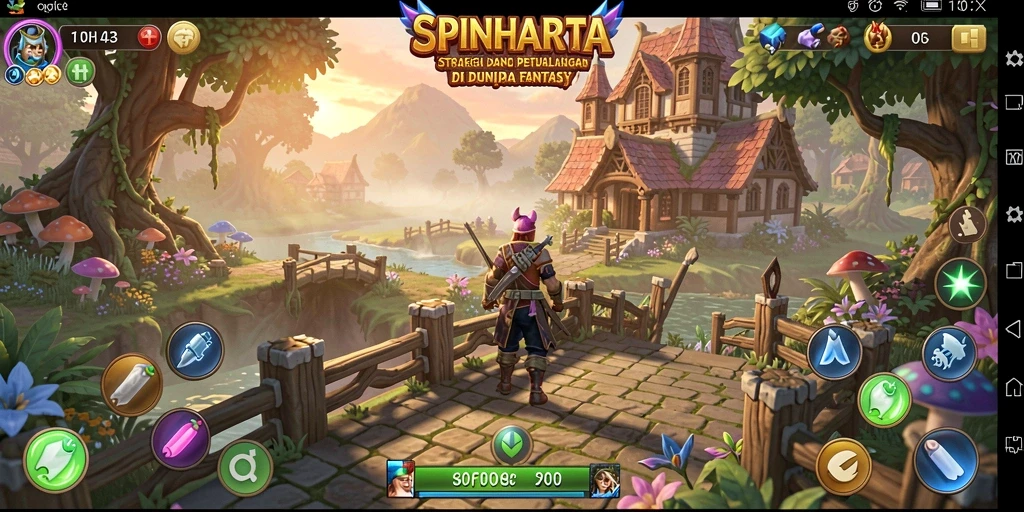Tampilan gameplay menarik dari SPINHARTA dengan strategi yang mendalam.