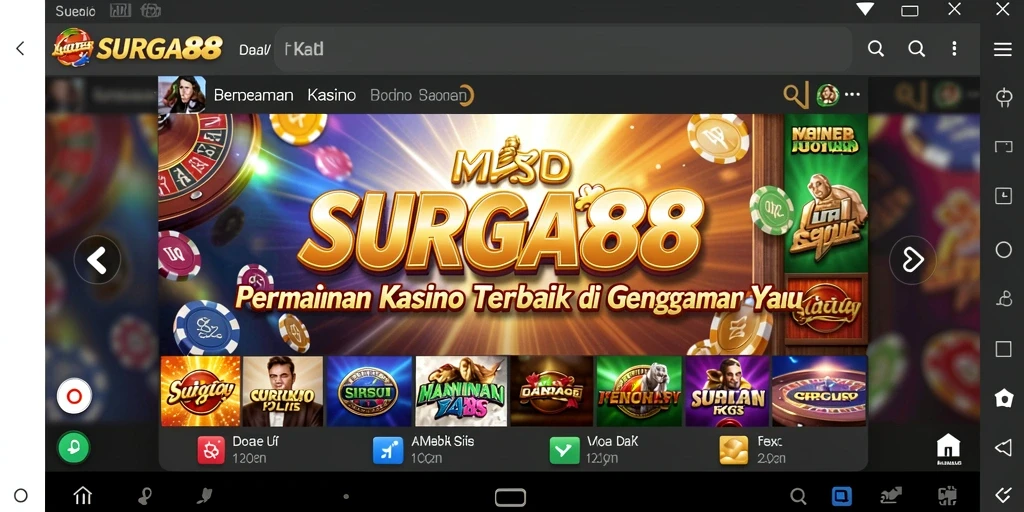 Gameplay seru SURGA88 dengan berbagai pilihan permainan Kasino.