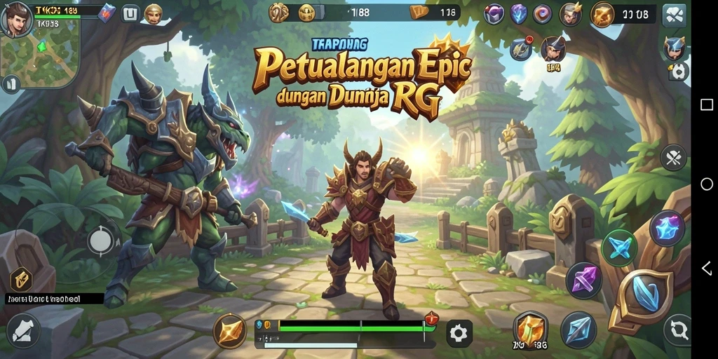 Tampilan gameplay RPG yang menarik dalam TKP188 dengan berbagai pertarungan seru.