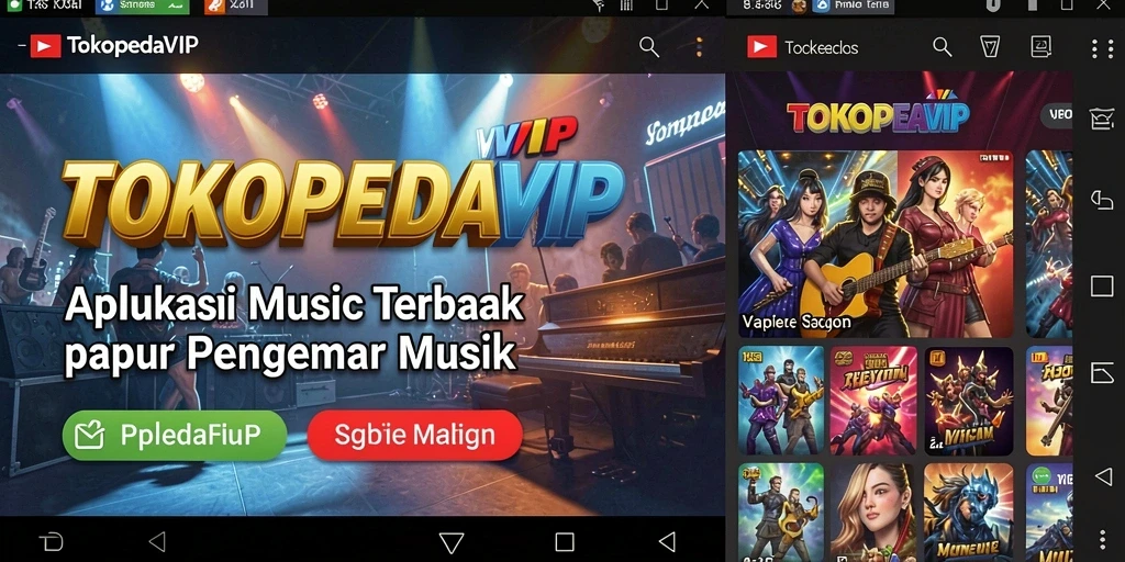 Tampilan gameplay dari TOKOPEDIAVIP yang menarik dan interaktif.