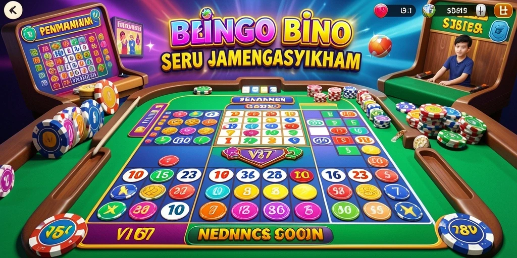 Gambaran gameplay seru dalam permainan Bingo V87.