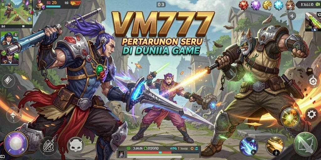 Screenshot gameplay VM777 yang menampilkan aksi pertarungan seru.