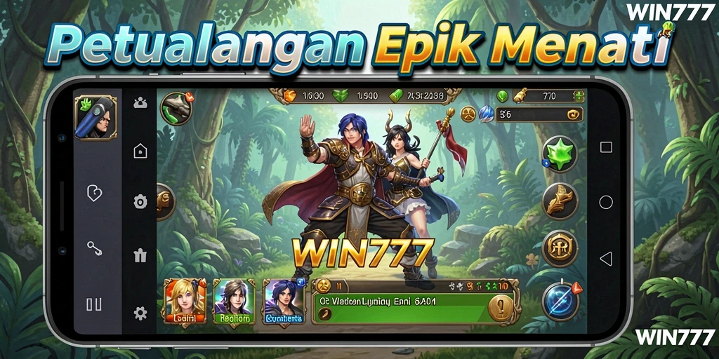 Screenshot gameplay WIN777 yang menunjukkan petualangan yang mendebarkan.