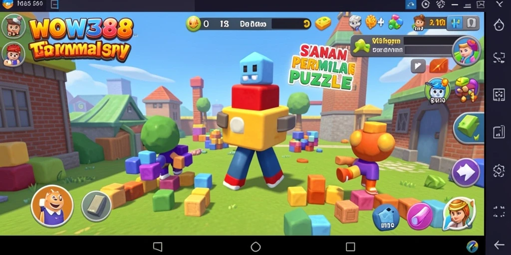Screenshot gameplay WOW388 menampilkan momen seru menyelesaikan puzzle.